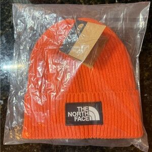 The North Face Vibrant Orange Knit Beanie